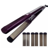 Máy Bấm Duỗi Uốn Tóc Bản Nhỏ Chỉnh Nhiệt Tặng 3 Bộ Lưỡi Thay TM043