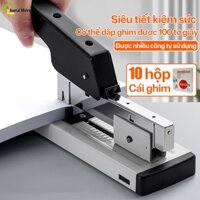 Máy bấm ghim AIGE đóng sách vở 100 tờ, máy bấm kim lớn, dập ghim loại lớn đóng sách vở, dập ghim đại