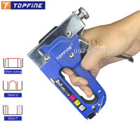 Máy bấm ghim công nghiệp cầm tay đa năng 3 trong 1 TOPFINE súng bắn ghim cầm tay – không cần điện khí nén ghim vào gỗ khung tranh tường kìm bắn đinh ghim ghim mạnh nhiều chất liệu da gỗ ghim bọc yên xe kìm bấm ghim gỗ