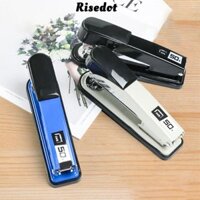 Máy bấm kim dài RISEDOT, Máy bấm kim dễ dàng hạng nặng, Máy bấm kim loại đa năng đa năng Văn phòng trường học