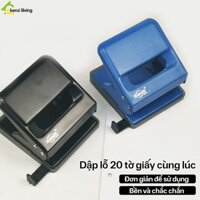 Máy bấm lỗ AIGE bám giấy sổ còng tròn bấm 20 tờ,máy dập có sắn thước đo,máy dập lò xo chất lượng cao