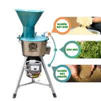 Máy băm nghiền đa năng 3A2,2KW 220V Phễu tròn - Băm nhỏ, nghiền nát nhuyễn, nghiền bột khô 3in1 - Hàng Chính Hãng