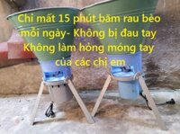 Máy băm rau bèo cho gà vịt,cá tai tượng phiên bản mới