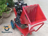 Máy băm tàu dừa, băm cành cây dùng động cơ xăng
