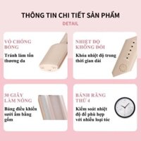 Máy Bấm Tóc Gợn Sóng Hippi 33mm, Máy Uốn Gợn Sóng Nhỏ Gọn Phủ Ceremic Bảo Vệ Tóc Cao Cấp