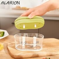 Máy băm tỏi ALARION, Máy nghiền tỏi tiết kiệm nhân công hình bầu dục, Thiết kế đẩy tay hiệu quả đa chức năng Máy cắt hành tây công suất lớn Ớt