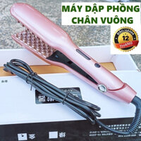Máy bấm xù dập phồng chân vuông 2in1 cao cấp hottrend 2021, Điều chỉnh nhiệt độ năm tốc độ Máy Dập Phồng, Dập Xù Tóc