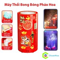 Máy Bắn Bong Bóng Pháo Hoa Ngày Tết Máy Thổi Bong Bóng Có Nhạc Đèn Led Siêu Đẹp ( Dùng Để Đón Tết Khai Trương Ngày Lễ )