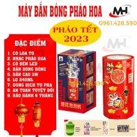 Máy bắn bong bong tết 2023, Có LED, Có âm thanh cực to