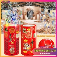 Máy Bắn Bong Bóng Tự Động Có Đèn Led Kèm Nhạc, Máy Bắn Bong Bóng Bằng Xà Phòng, Máy Thổi Bong Bóng Pháo Hoa Tự Động