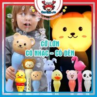 Máy bắn bong bóng xà phòng tự động có đèn nhạc, Súng phun bong bóng cầm tay hình thỏ vịt gấu khỉ - Đồ chơi trẻ em CuaCua