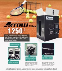 Máy bắn bóng tennis ARROW T-REX | ARROW T-REX      | Trang Nguyen