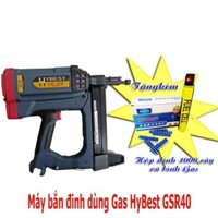 Máy bắn đinh bê tông ( súng bắn đinh ) dùng Gas HyBest GSR40**Liên hệ để được giá tốt**