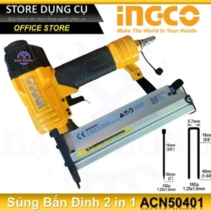 Máy bắn đinh khí nén Ingco ACN50401 (4 - 7MPa)