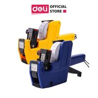 Máy Bắn Giá 8 Số Deli - Tay Cầm Chống Trơn - Xanh Dương, Vàng - 1 Chiếc Màu Ngẫu Nhiên - W7501