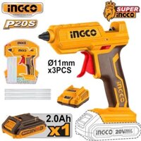 Máy bắn keo nến dùng pin 20V INGCO CGGLI2001 (chưa bao gồm pin và sạc) Tặng Kèm 3 Que Keo 150mm