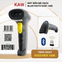 Máy Bắn Mã Vạch Bluetooth KAW 136E Không Dây – Scanner 2D Cầm Tay, Quét Nhanh QR/Barcode, Bảo Hành Chính Hãng