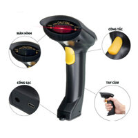 Máy bắn mã vạch Kaw 2D Hàng Chính Hãng, Không Dây, Bluetooth 5.0, Quét Mã Vạch Đa Tia Mã 1D.