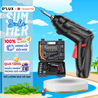 Máy Bắn Vít Cầm Tay 47 Chi Tiết, Máy Khoan Pin Mini Đa Năng 2 Chiều Tặng Kèm Hộp Đựng và Cáp Sạc