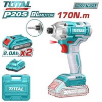 Máy bắn vít dùng pin 20v không chổi than Total TIRLI2017 Mô-men xoắn cực đại: 170NM