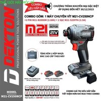 Máy Bắn Vít Dùng Pin Dekton M21-CV250NCP - Lực Siết 250Nm - Không chổi than - Chân Pin Phổ Thông Thế giới máy rẻ