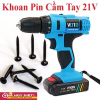 may ban vit dung pin-Máy khoan không dây sạc pin 21v mini. Máy khoan cầm tay sạc pin không dây loại tốt khoan gỗ  khoan sắt khoan gạch men vít ốc đa năng [bonus]