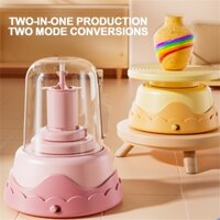 Máy Bánh Xe Gốm Mini Cho Trẻ Em Tương Tác Đồ Chơi Giáo Dục Nghệ Thuật Thủ Công Nghệ Thuật Và Thủ Công Cho Đồ Chơi Trẻ Em