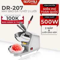 Máy Bào Đá 2 Lưỡi Công Suất 500W, Máy Xay Đá Bào, Máy Làm Đá Bào Nhuyễn Mịn, Máy Bào Đá Tuyết YILI Bảo Hành 1 Năm