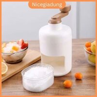 Máy bào đá bằng tay Dụng cụ làm đá tuyết mini Xay đá tuyết cho trà sữa sinh tố đá bào siro tiện lợi - Nicegiadung N32