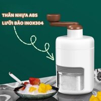 Máy Bào Đá Mini, Máy Xay Đá Tuyết Quay Bằng Tay Đa Năng Cho Gia Đình