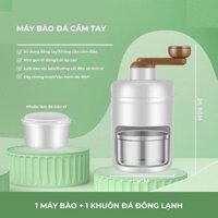 Máy Bào Đá Mini, Máy Xay Đá Tuyết Quay Bằng Tay Đa Năng Cho Gia Đình