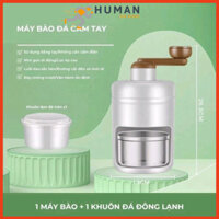 Máy bào đá mini xay đá tuyết quay bằng tay đa năng cho mọi nhà Human