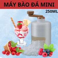 Máy Bào Đá Mini Xay Đá Tuyết Quay Bằng Tay Đa Năng Cho Gia Đình Lưỡi Thép Không Gỉ Hàng Loại 1
