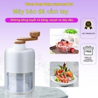 Máy bào đá quay tay, máy xay sinh tố trái cây đá mịn, máy nghiền đá gia dụng