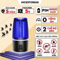 Máy bắt muỗi UV 4000mah cực hiệu quả, Máy bắt muỗi và côn trùng sử dụng ánh sáng và quạt gió êm