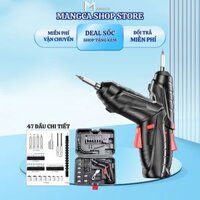 Máy Bắt Vít Cầm Tay 47 Món, Máy Khoan Pin Mini Bắt Vít Đa Năng Gia Dụng Thông Minh