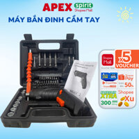Máy Bắt Vít Cầm Tay Máy Khoan Pin Mini Bắt Vít Đa Năng Gia Dụng Thông Minh - APEX