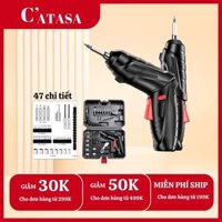Máy Bắt Vít Cầm Tay Máy Khoan Pin Mini Bắt Vít Đa Năng Gia Dụng Thông Minh 47 Chi Tiết