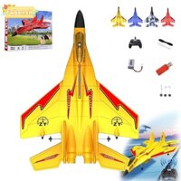 Máy bay chiến đấu điều khiển từ xa TOBE1 2.4ghz Rc, Máy bay chiến đấu điều khiển từ xa bằng điện ZY-530, với đèn đầy màu sắc Máy bay Rc xốp sạc USB