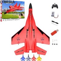 Máy bay chiến đấu điều khiển từ xa LYMEDIA 2.4ghz Rc, Máy bay chiến đấu điều khiển từ xa sạc USB điện, ZY-530 với đèn đầy màu sắc Máy bay Rc xốp