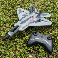 Máy Bay Điều Khiển 2 kênh F22 Raptor (FX-820). Vỏ xốp dẻo siêu bền, bay xa 300m, pin bay 10-15 phút