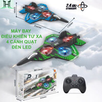 Máy bay điều khiển từ xa, có đèn led, 4 động cơ quạt, đồ chơi điều khiển từ xa pin sạc quà tặng sinh nhật cho bé