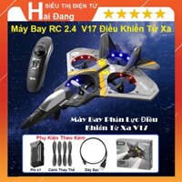 Máy Bay Đồ Chơi Điều Khiển Từ Xa, May Bay Phản Lực V17-RC 2.4, Trang Bị 4 Moter Cánh Quạt Cân Bằng - Sử Dụng Đơn Giản