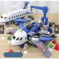 Máy bay đồ chơi trẻ em Máy bay - Máy bay đồ chơi chở hàng nhiều xe ô tô nhỏ máy bay vận chuyển siêu to
