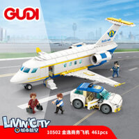 Máy Bay Kinh Doanh Đồ Chơi Trẻ Em Tương Thích Lego Khối Xây Dựng Mô Hình Máy Bay Hành Khách Lớn Máy Bay Lắp Ráp Bé Trai Sân Bay Giáo Dục 2.22