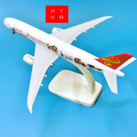 Máy Bay Mô Hình Boeing B787-9 PANDAKUNGFU Trắng Hãng Hàng Không HaiNan Airlines 20cm