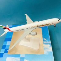 Máy Bay Mô Hình Boeing 777-300ER "Emirates Airlines" Hợp Kim Cao Cấp 20CM Tỉ Lệ (1:400) Bánh Xe Liền Thân