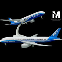 Máy bay mô hình kim loại Boeing 787 Deauft tỉ lệ 1:400 (20CM) cao cấp, có bánh xe (Fullbox)
