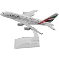 Máy bay mô hình tĩnh A380 Emirates 16cm