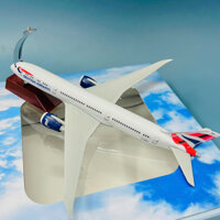 Máy Bay Mô Hình Vương Quốc Anh "Boieng 787 British Airways" Hợp Kim Cao Cấp Tỉ Lệ Đúc Khuôn (1:400)